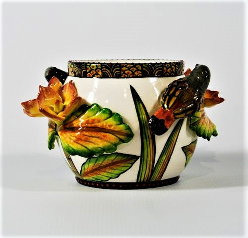 Flower & bird serviette holder
