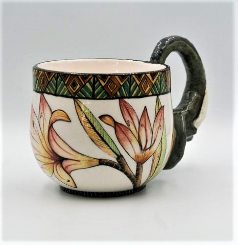 Elephant & flower mug